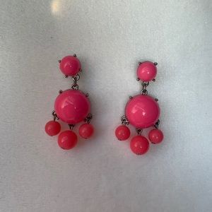 Pink bubble earrings
